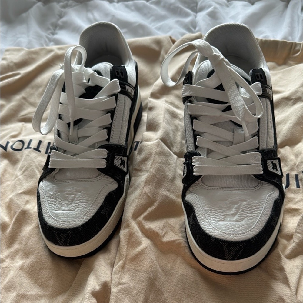Louis Vuitton Black and White Sneakers